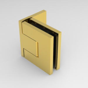 Bellagio douchedeur wand-glas mat messing (SB)