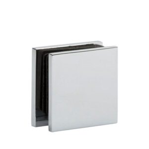 Glasklem WB111 wand-glas glans chroom