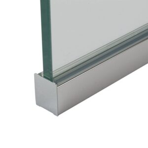 Montage profiel Dry Glaze L=240cm - RVS effect