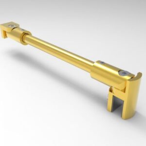 Stabilisatiestang rond L=120cm (inkortbaar) - glanzend messing (BR)
