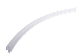 Afdichtprofiel kwartrond met centrale- en zijdelingse afwateringslip, flexibel L=910mm